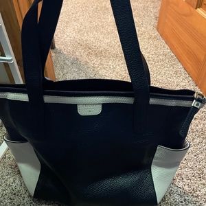 Black and white Fossil tote bag